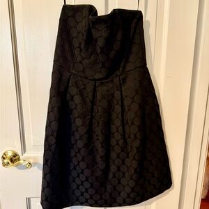 Chic Black Strapless Dress